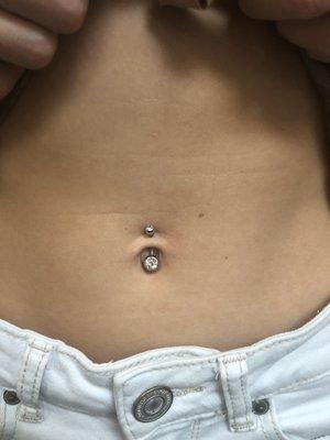 Belly piercing