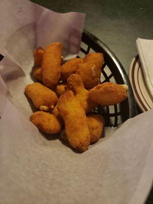 Cheese curds on national cheese curd day. Not a very decent size for the price.