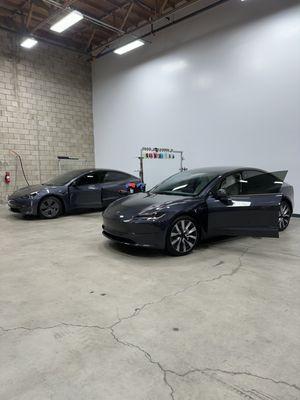 2021 and 2024 Tesla Model 3's