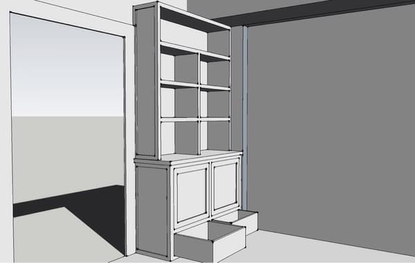 Design for built in dining hutch