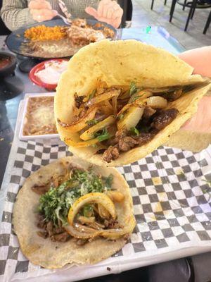 Carne asada tacos