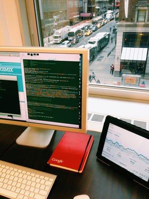 NYC's best web developers work set up