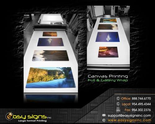 canvas printing and wraps