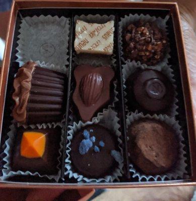 Small assorted (one eaten)