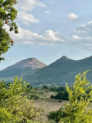 Wichita Mountains inside the Wildlife Nature Reserve