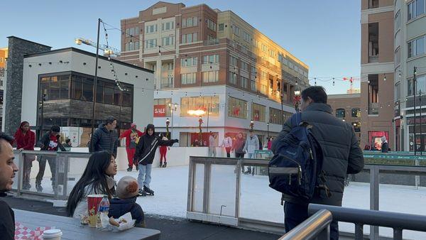 Skate the station skating rink, midtown Atlanta