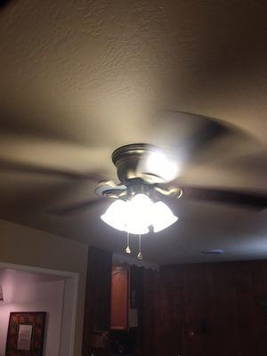 Installed a ceiling fan with wireless remote!!