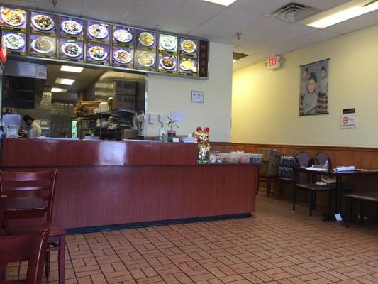 Inside of the restaurant. They have a sanitation rating of 98.0!!!