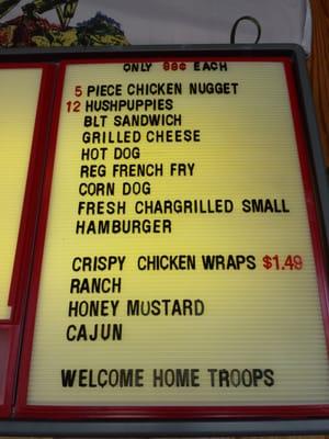 One hell of a dollar menu