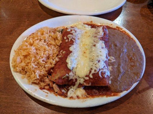 Chicken fajita enchiladas