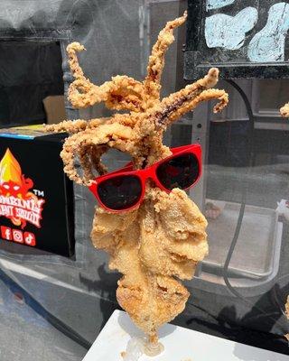 Fried giant squid