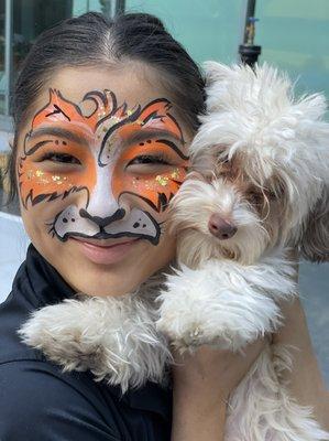 College Parties like face painting. This one was for a carnival event where they had a variety of activities.