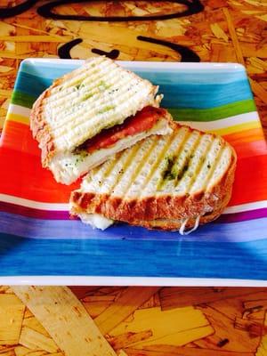 Mozzarella and Pesto Panini - My favorite!