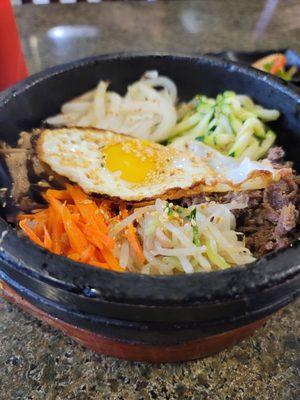 S3. Sizzling Stone Pot Bibimbap with Bulgogi