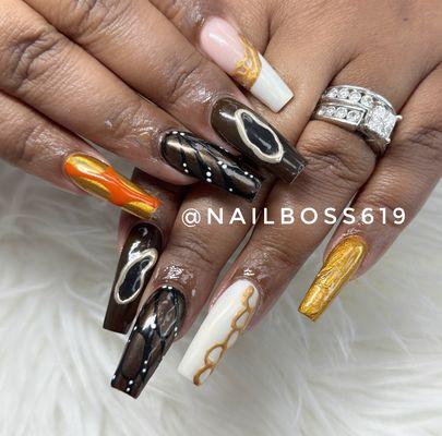 Dm us on Instagram @nailboss619 or call us 619 282 7788 to book your appointment