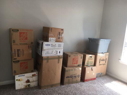 Total cost to move these boxes $525. Now Asking another $500 to release my furniture.