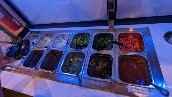 Sauce toppings