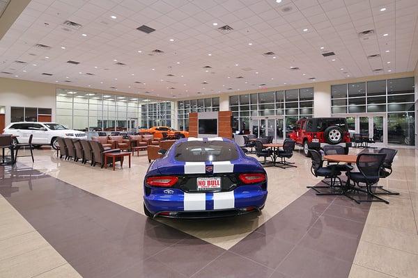 Earnhardt Chrysler Jeep Dodge Ram showroom.