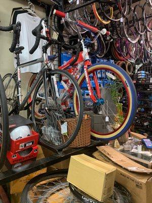 Bikes for sale, as well as, repair.