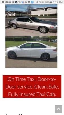 Papa's Taxi Co. Located in Roseville. 916-624-1111