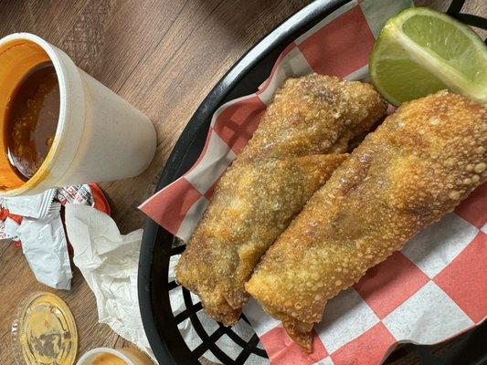 Birria egg rolls