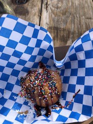 Deep fried cookie dough for my birthday!