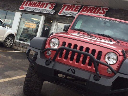 General Tire Jeep freshly washed!