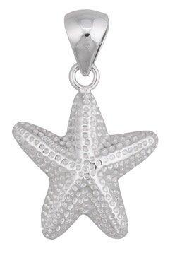 Sterling silver starfish pendant by artist Charles Albert