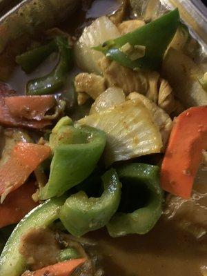 Yellow curry chicken. - too sweet