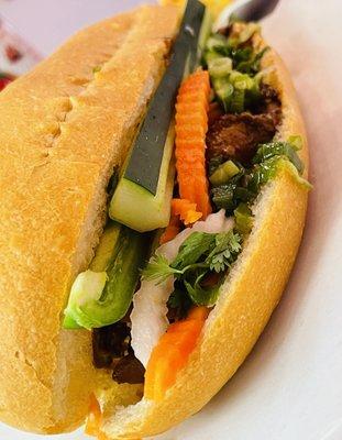 Grilled pork Banh Mi Sandwich