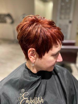 Color and haircut