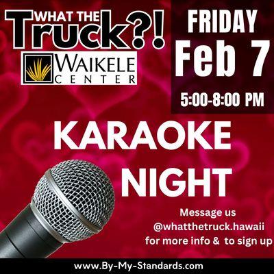 Karaoke Night, Feb 7, 5:00-8:00pm