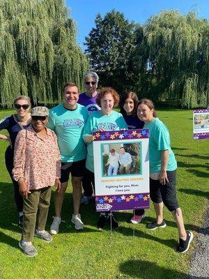 Team Seniors Helping Seniors at the Walk to End Alzheimer's.