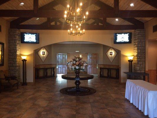 Open well lite lobby to greet your guest.