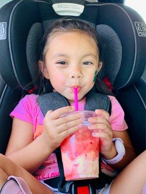 Refreshing slush float from Nancy's Drink Station.