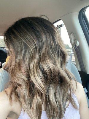 Light brown balayage