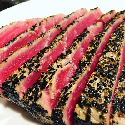 Seared sesame crusted ahi tuna