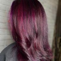 Violet fantasy color by stylist Taylor Maroukis