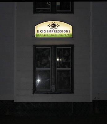 E Cig Impressions ~ Night Shot ~ 
  HWY 61, Mediapolis, Iowa