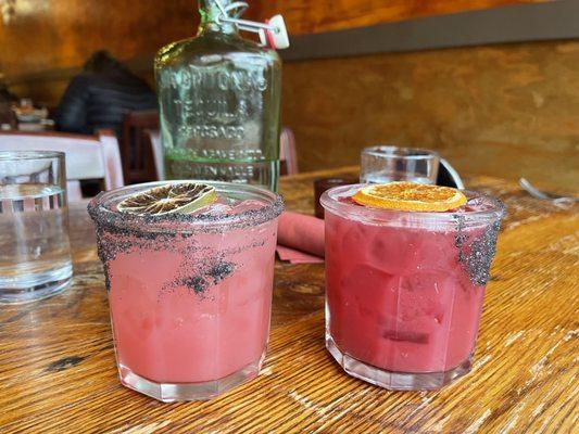 Prickly pear marg and blood orange marg