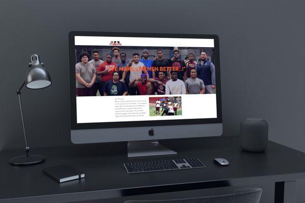 This is a website we created for a local youth football camp.