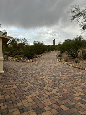 Finished driveway