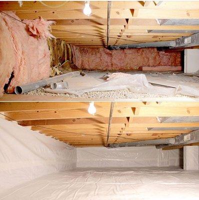 Get your crawlspace inspected today.
#crawlspacebeforeandafter #crawlspaceinspections #moldinspection