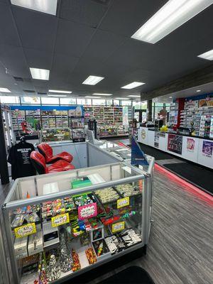 The interior of the House of Vapes Smoke Shop  store in Salt Lake City .