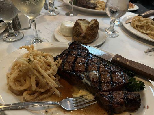 New York Strip with Baked Potato