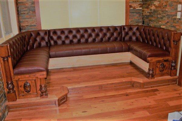 Custom built dining seating