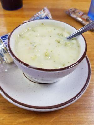 Broccoli cheese soup.