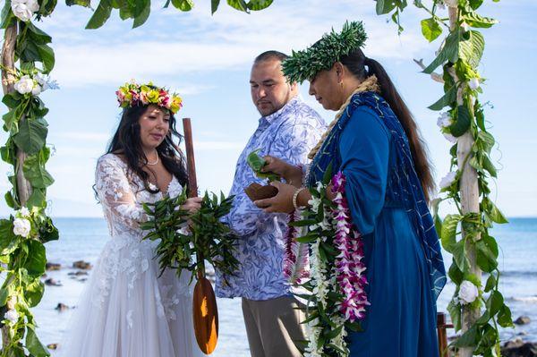 Big island beach wedding