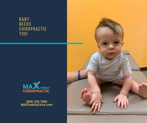 Baby needs chiropractic too!