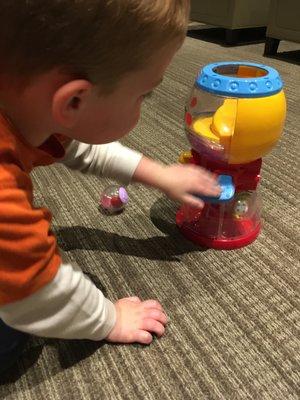 Engaged in play, during his WordPlay speech-language therapy session!